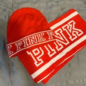 Victoria’s Secret Pink Hat and Scarf set